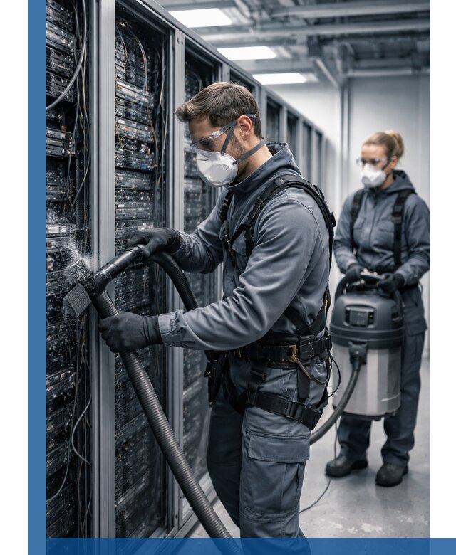 Обеспыливание серверной комнаты в Нягани, профессиональная очистка