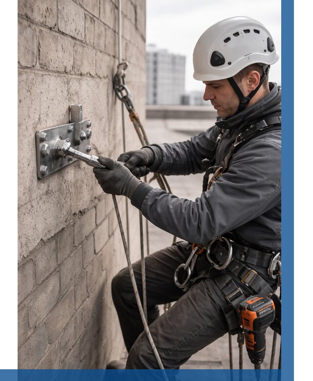 Установка анкерных точек в Нягани от 3565 р. | ВЫСОТНИК-Нга