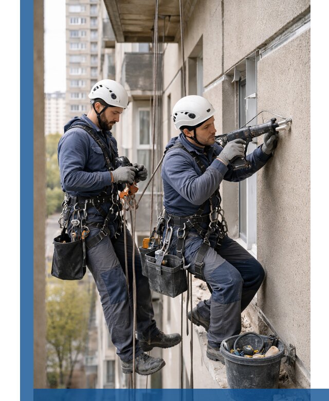 Промышленные альпинисты высотные работы и монтаж в Нягани